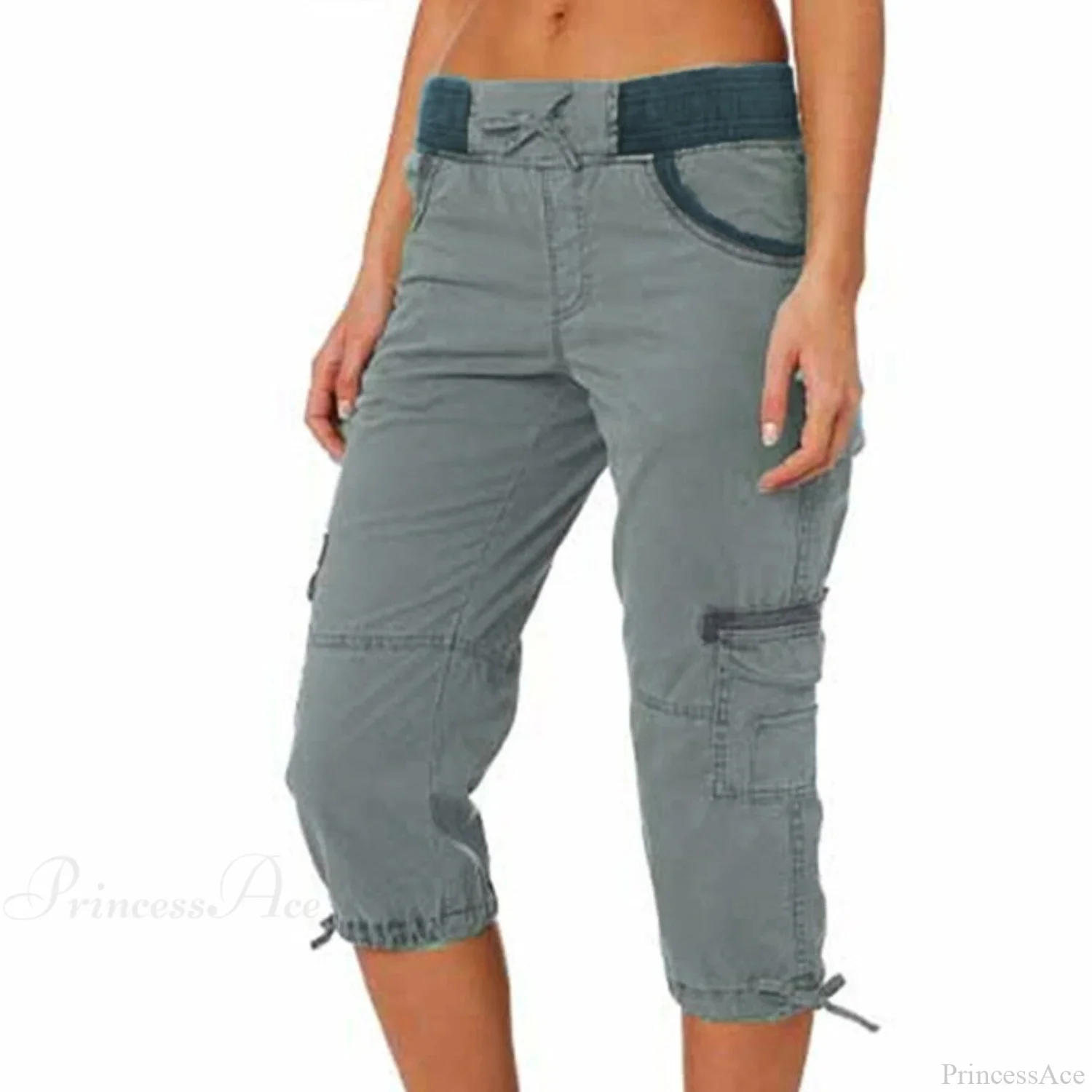 Overalls Thin Loose Cargo Shorts Pantalones - Image 6