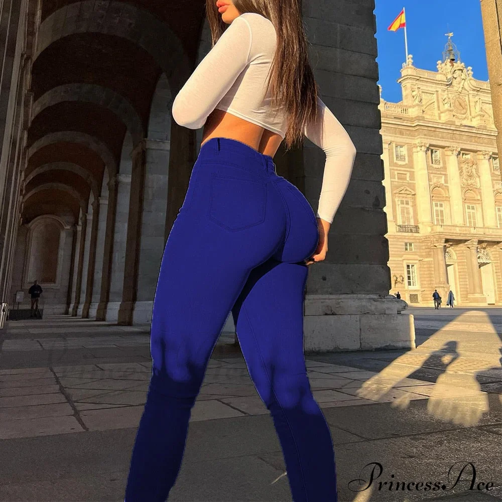 Retro Washed Slim Pencil Trousers - Image 6