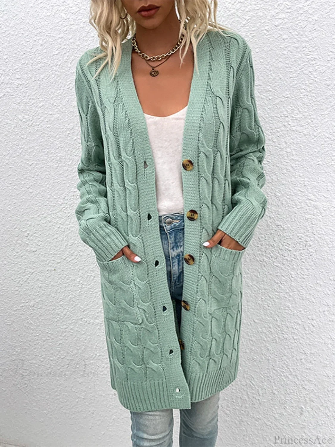 Winter Vintage Casual Loose Cardigan - Image 11