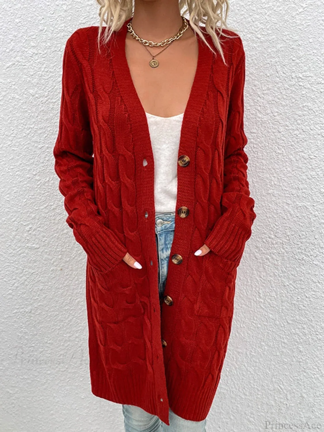 Winter Vintage Casual Loose Cardigan - Image 5