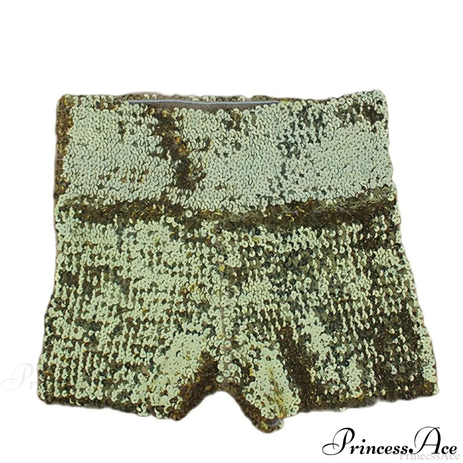 Shiny Sequin Pencil High Waist Mini Shorts - Image 7