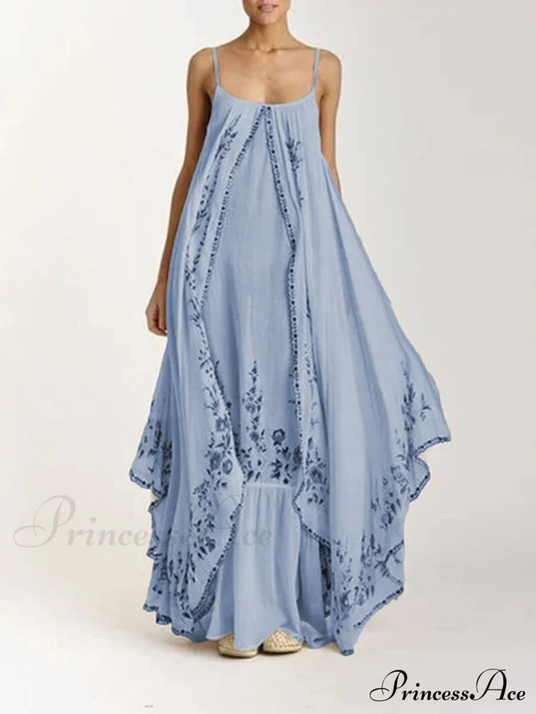 Vintage Spaghetti Strap Sleeveless Elegant Long Maxi Dress - Image 6