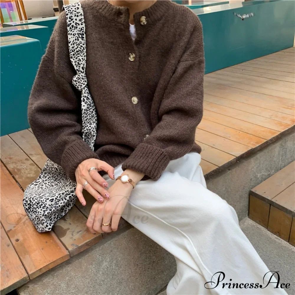 Sweaters Cardigans Warm Casual Arrival Solid Knitwear Loose Coat - Image 10