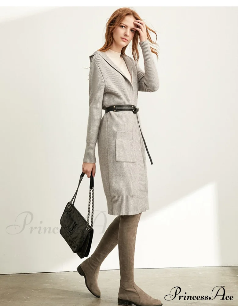 Women Fashion New Loose Hat Long Knitted Female Cardigan - Image 10