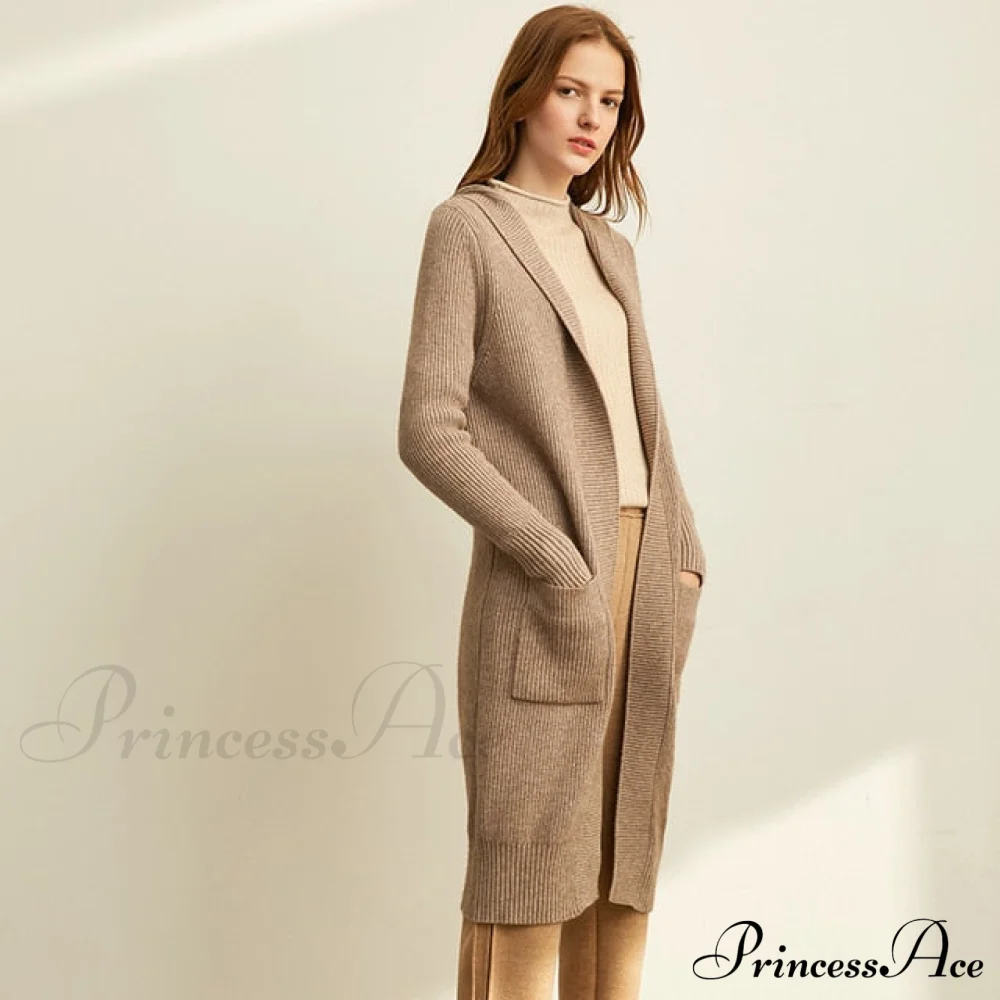 Women Fashion New Loose Hat Long Knitted Female Cardigan - Image 6