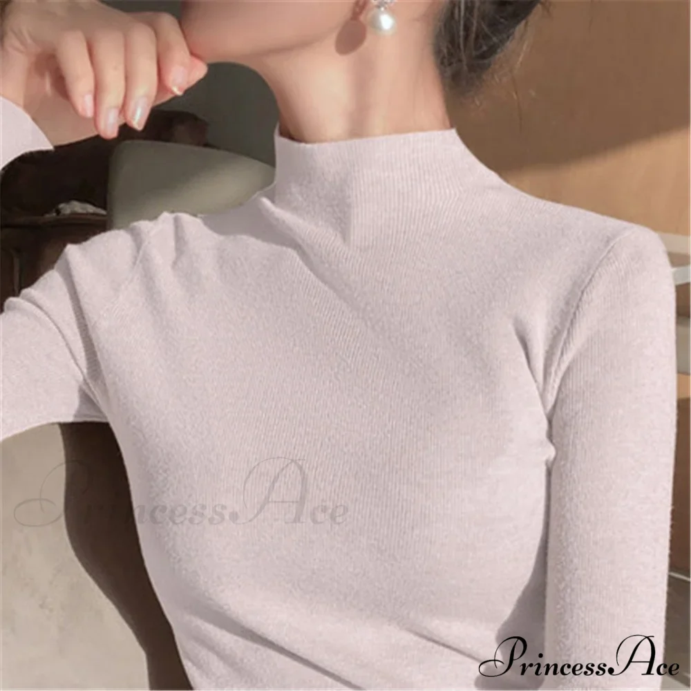 Knitted Turtleneck Pullovers Top - Image 6