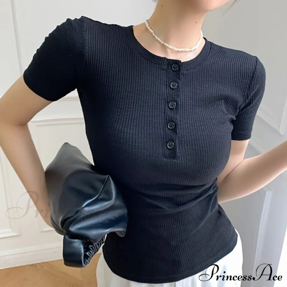 Short Sleeve Cotton Tee Shirt - Image 6