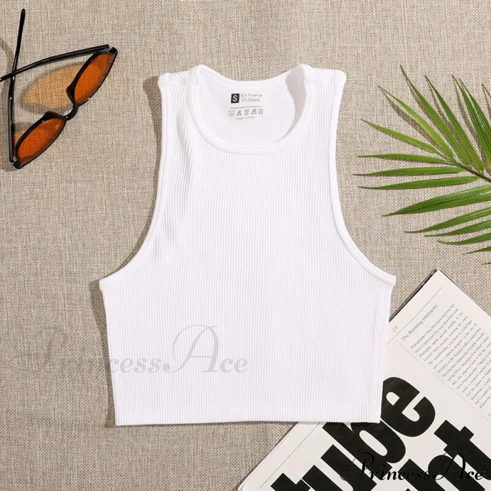 Solid Basic Seamless Streetwear Tank Tops - Image 20