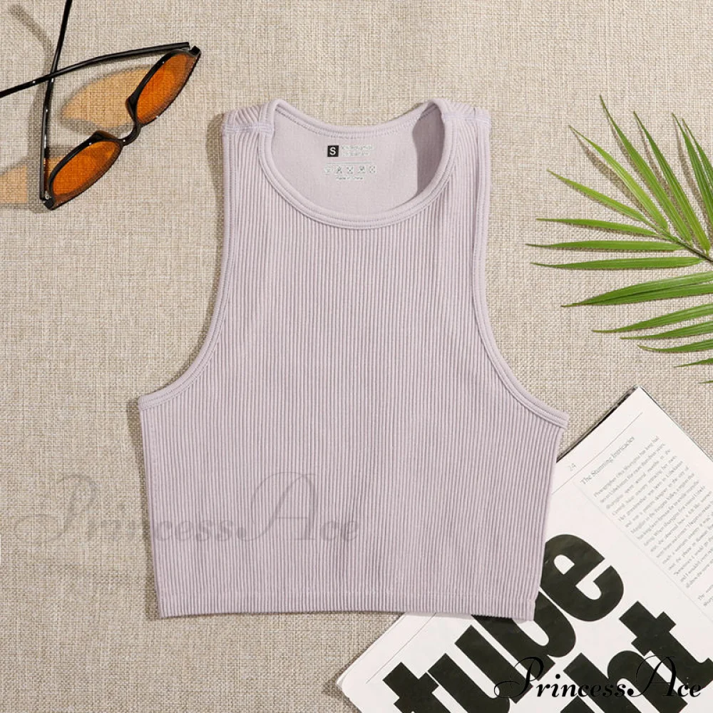 Solid Basic Seamless Streetwear Tank Tops - Image 7
