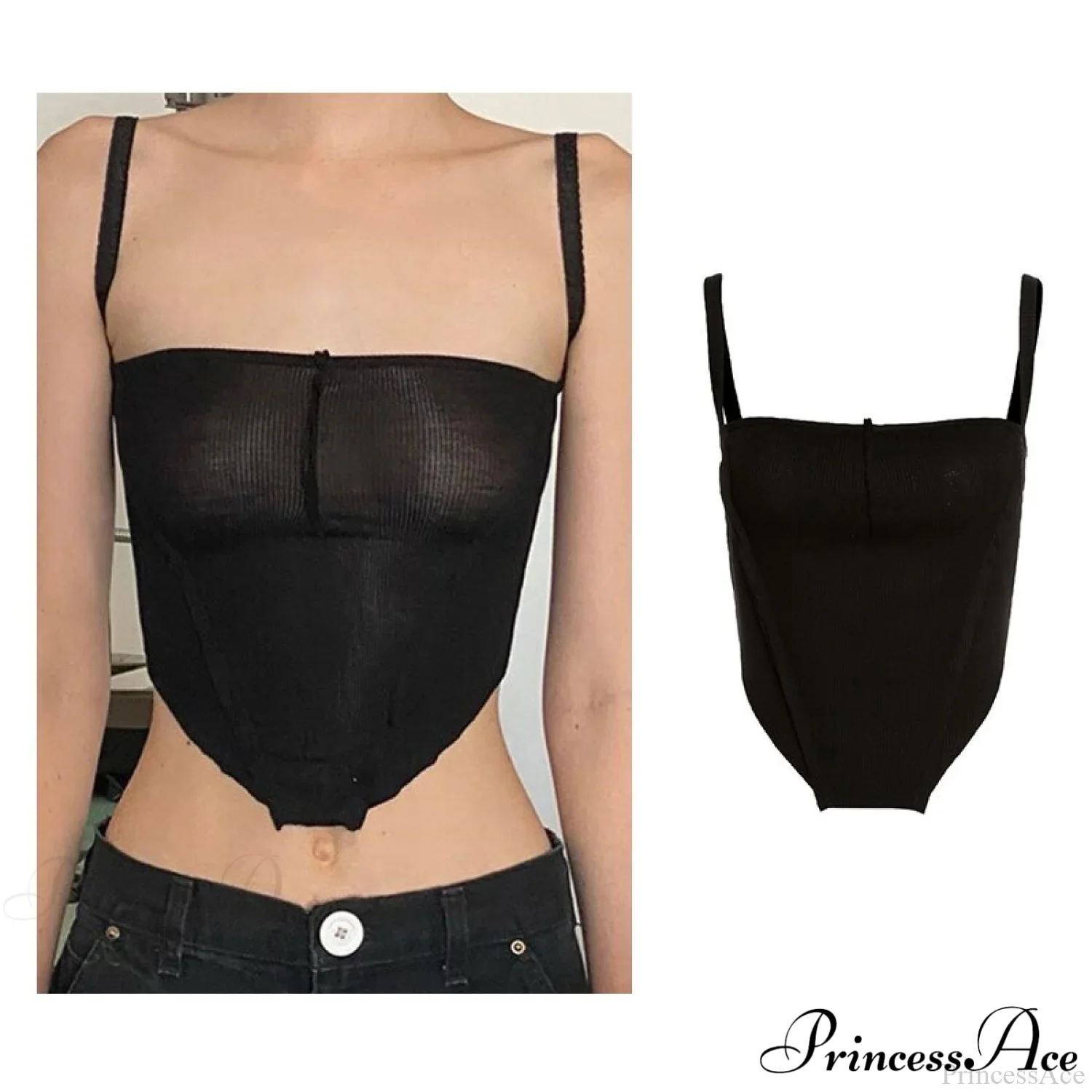 Backless Sleeveless Spaghetti Strap Halter Camis - Image 17