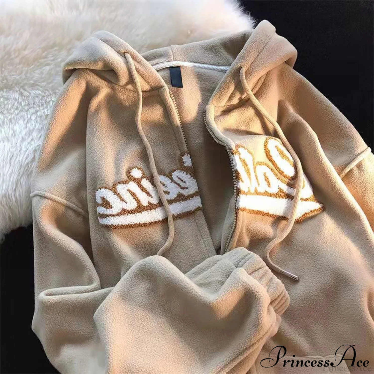 Korean Version Oversized Solid Color Hoodies - Image 17