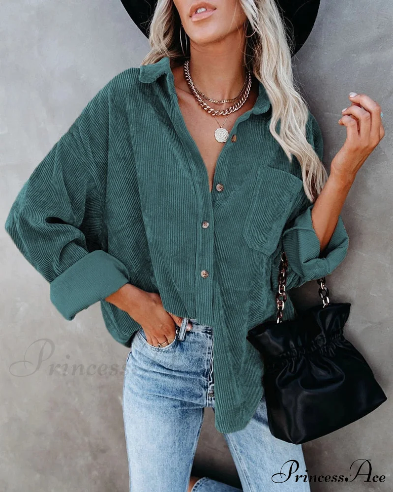 Corduroy Tunic Ladies Coats - Image 10