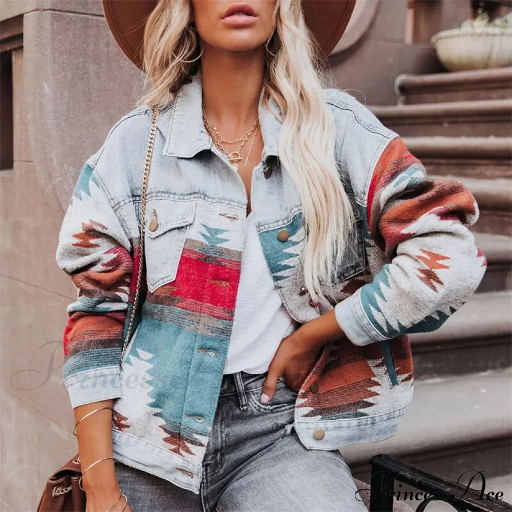 Denim Stitched Wool Coat - Image 15
