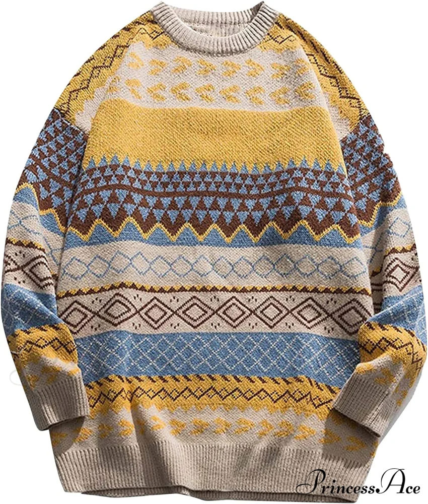 Ladies Autumn/Winter Retro Striped Sweater - Image 6