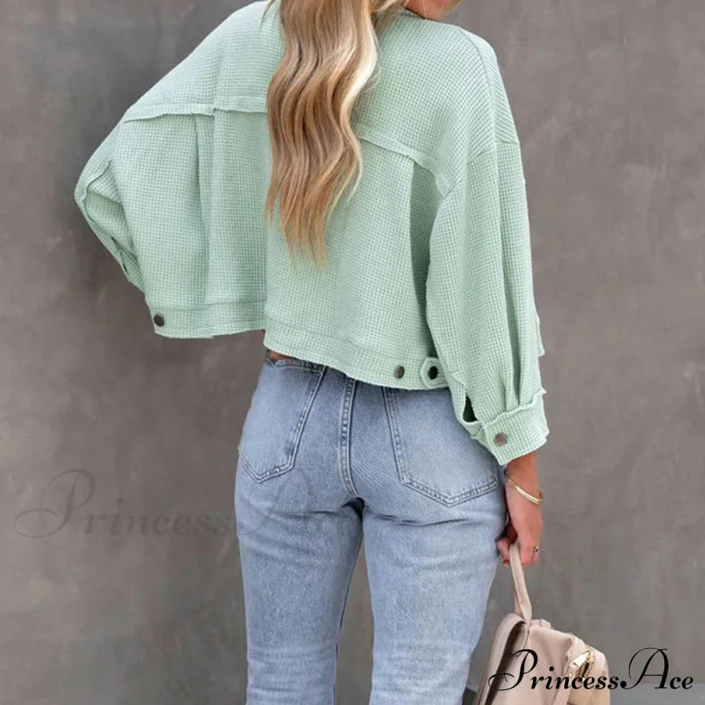 Simple Casual Mini Short Jacket - Image 3