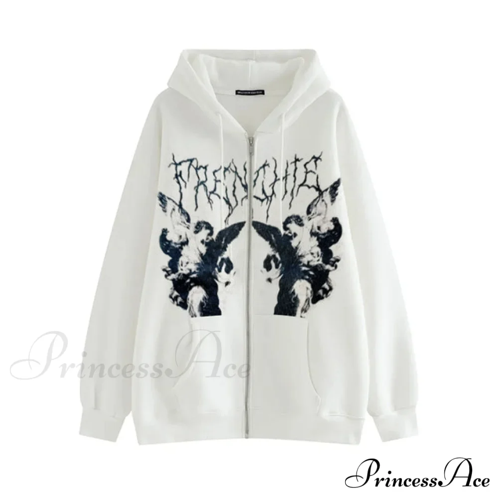 Cool Monochrome Dark Goth Hoodie - Image 9