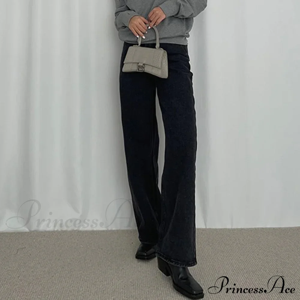 Loose High Waist Denim Straight Jeans - Image 7