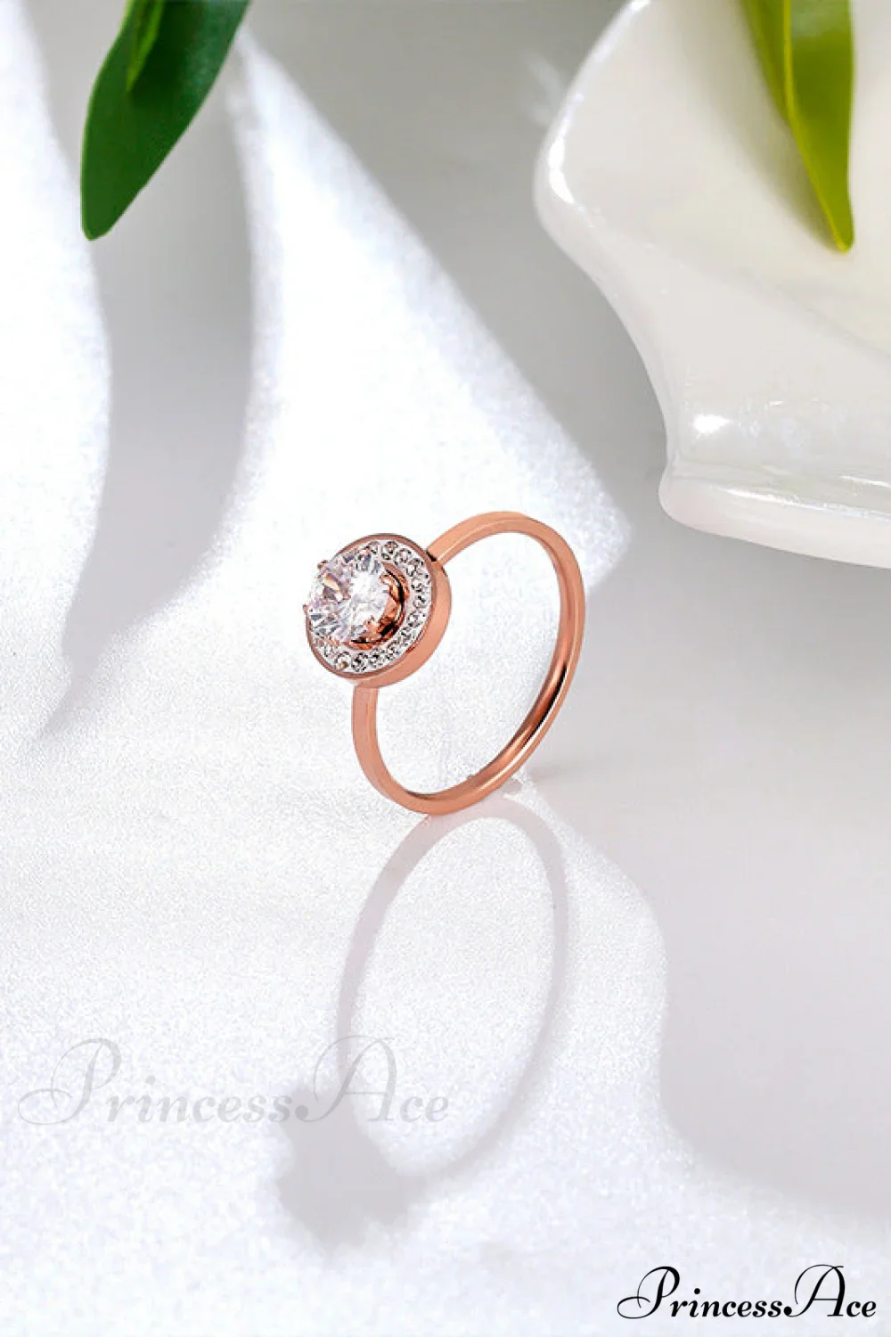 Titanium Steel Shining Diamond Hoop Ring - Image 2