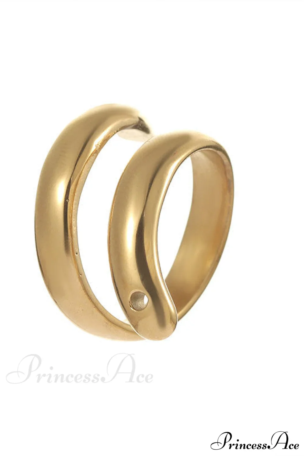 Stainless Steel Exaggerated Serpentine Cast Ring - Image 5