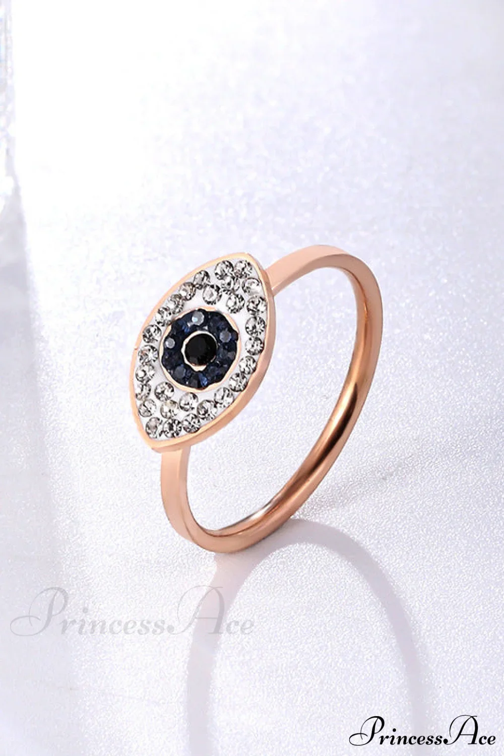 Eye of God Rose Gold 14k Titanium Steel Rings - Image 5