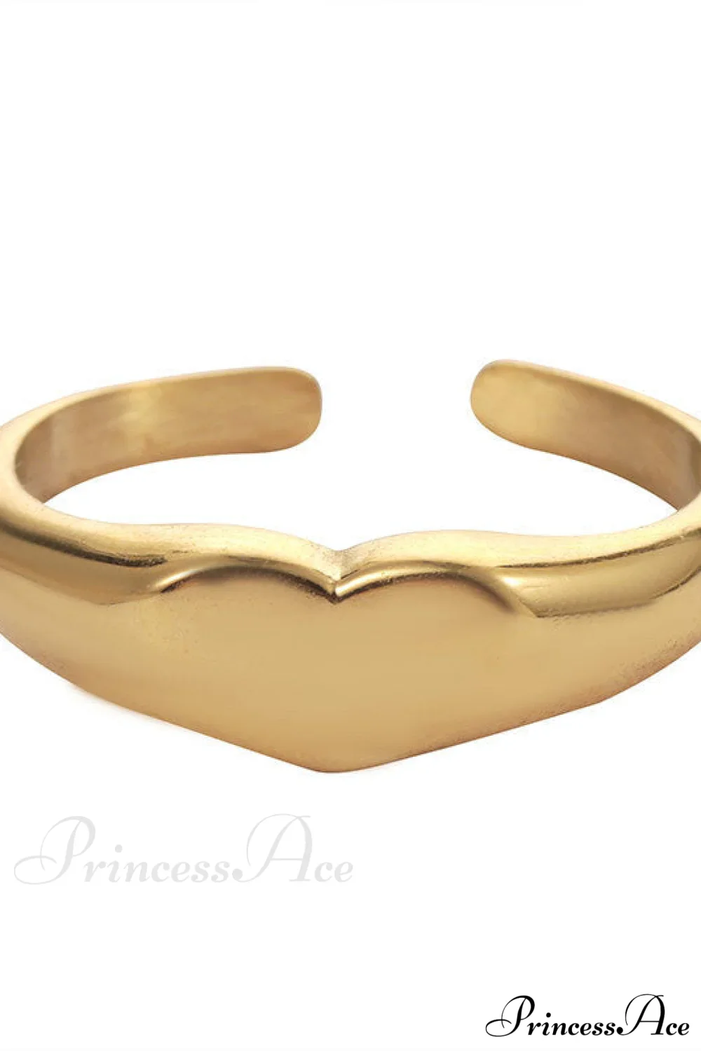 Stainless Steel Glossy Heart Rings - Image 5