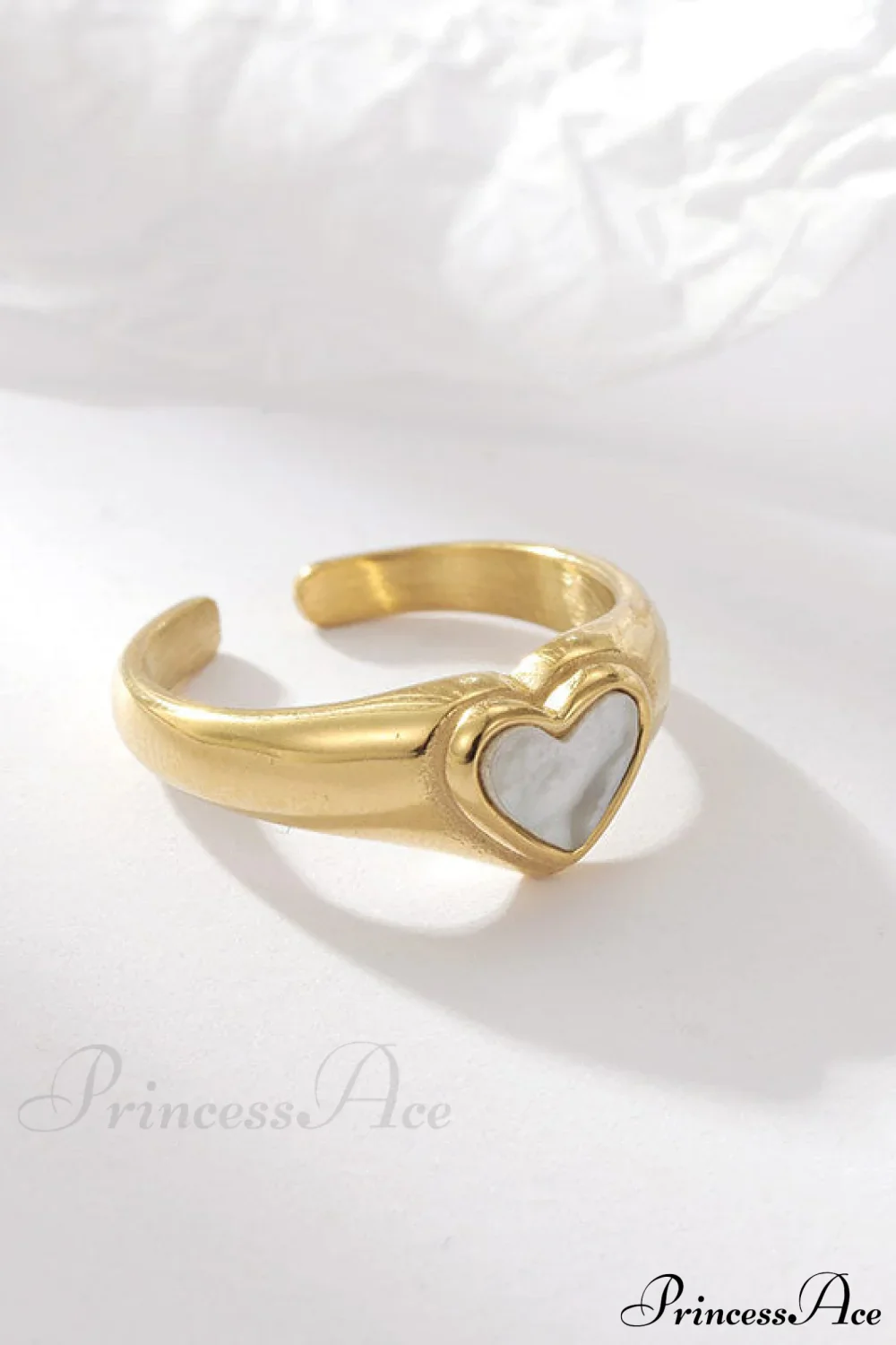 Titanium Steel Fashion Romantic Heart Rings - Image 2