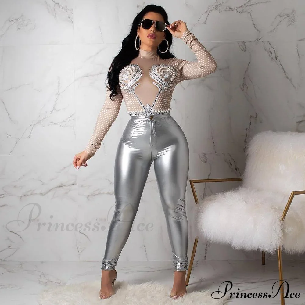Latex Faux PU Leather Pants - Image 14