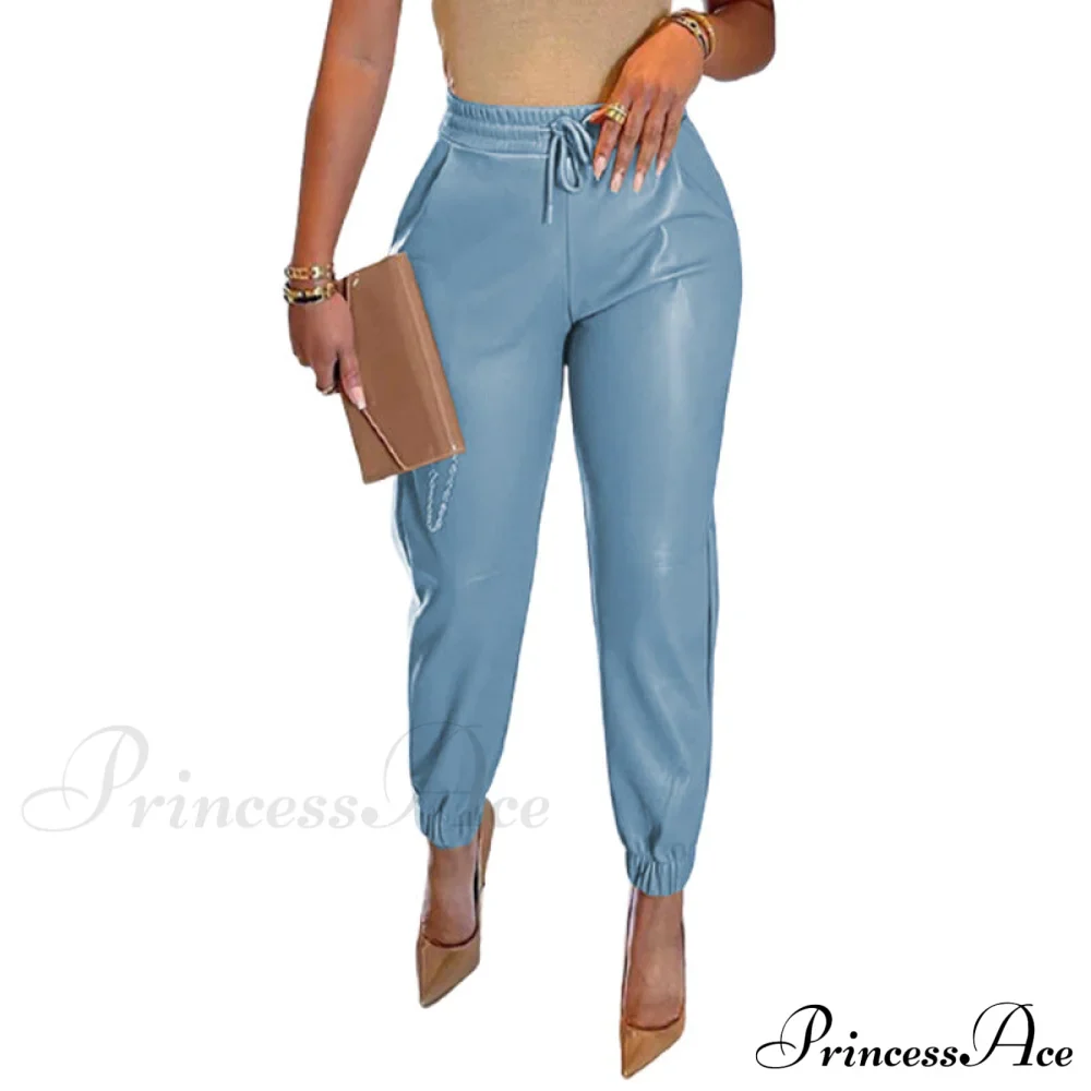 PU Leather Fashion Elegant Office Pants - Image 10