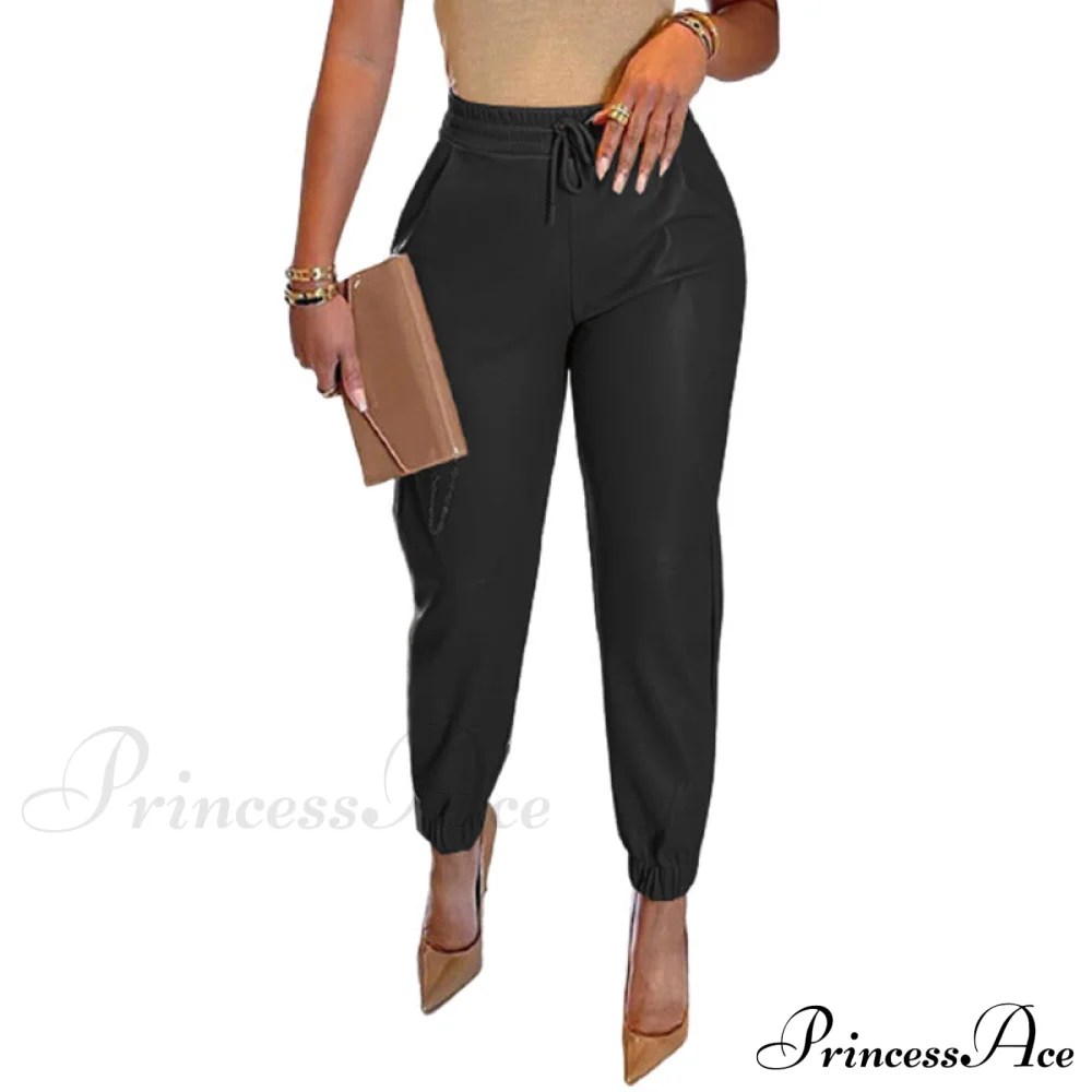 PU Leather Fashion Elegant Office Pants - Image 6