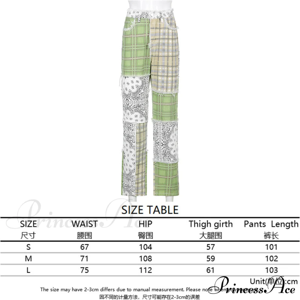 High Street Variegated Patchwork Jeans - Image 12