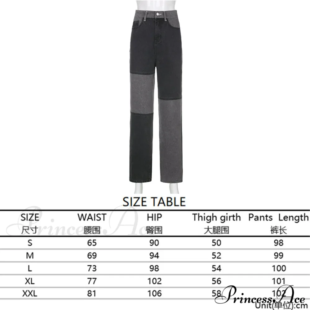 High Street Variegated Patchwork Jeans - Image 14