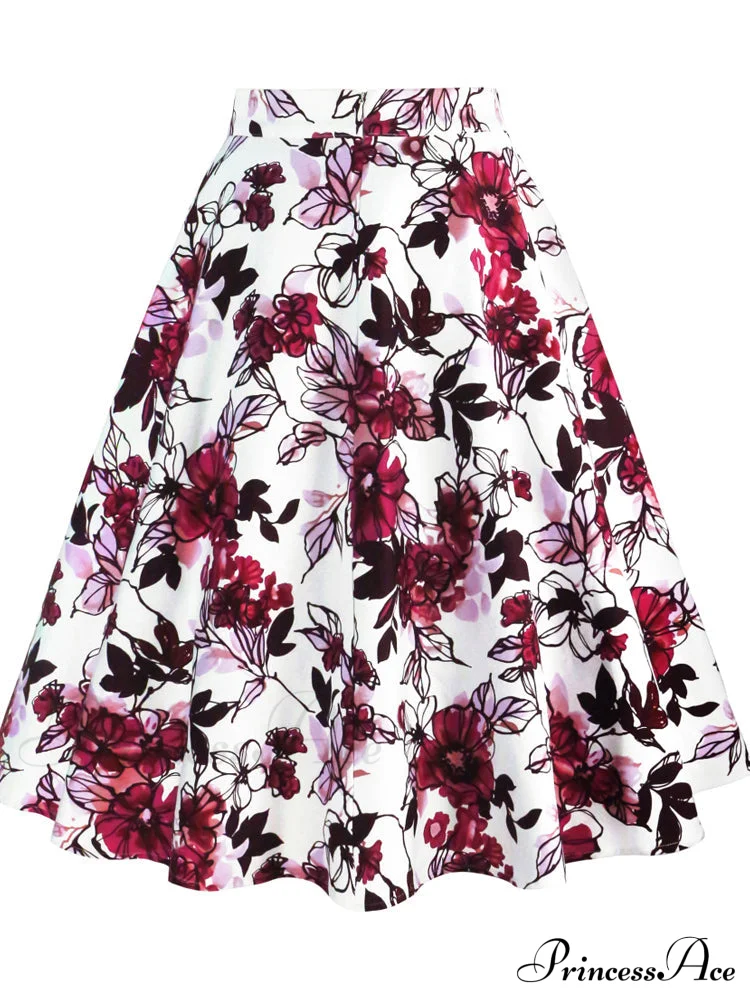 Runway Vintage Rockabilly Midi Skirt - Image 10