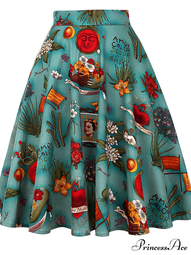 Runway Vintage Rockabilly Midi Skirt - Image 9