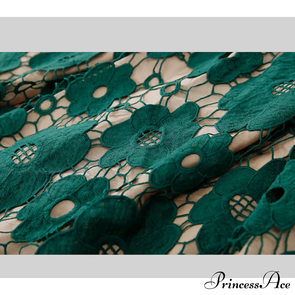 Elegant Flower Hollow Out Lace Skirts - Image 5