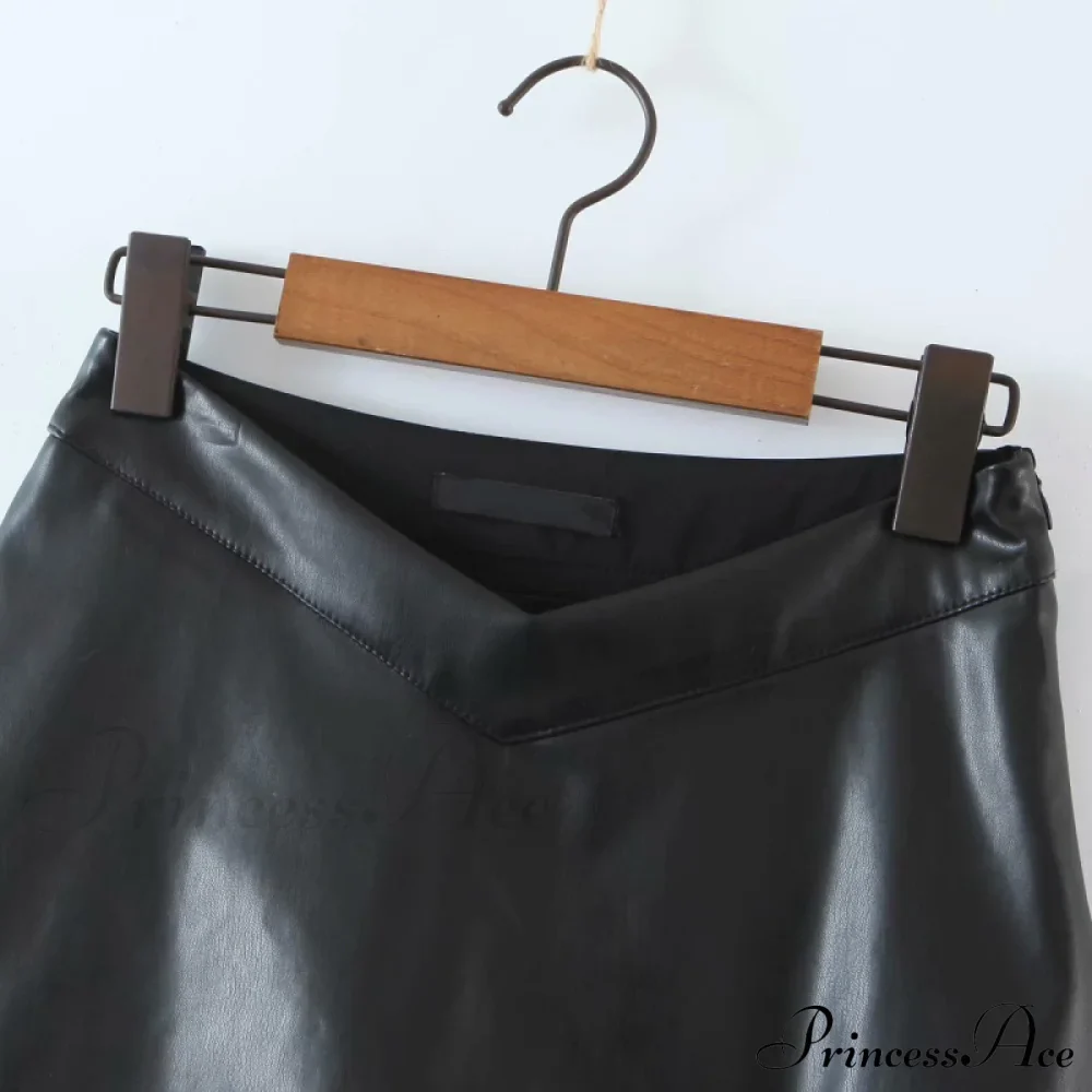 Women PU Leather Short Sexy Skirt - Image 5