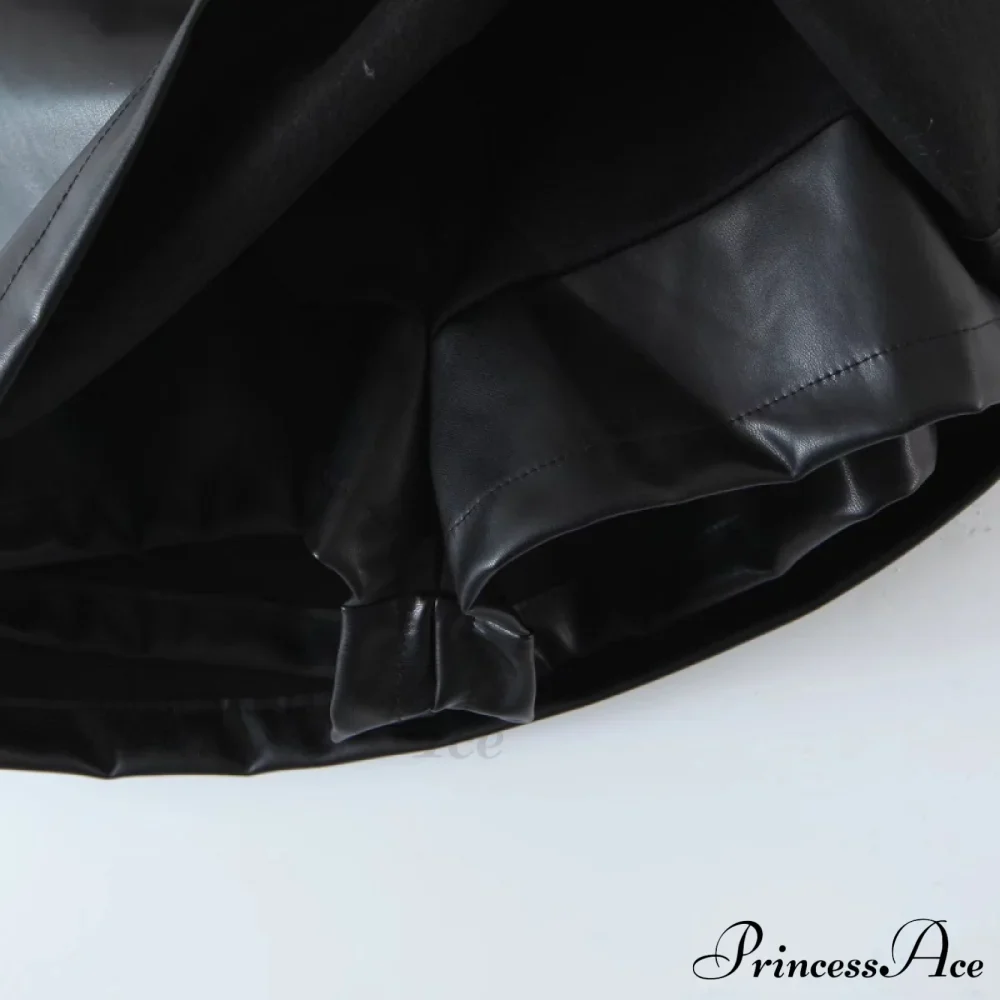 Women PU Leather Short Sexy Skirt - Image 6