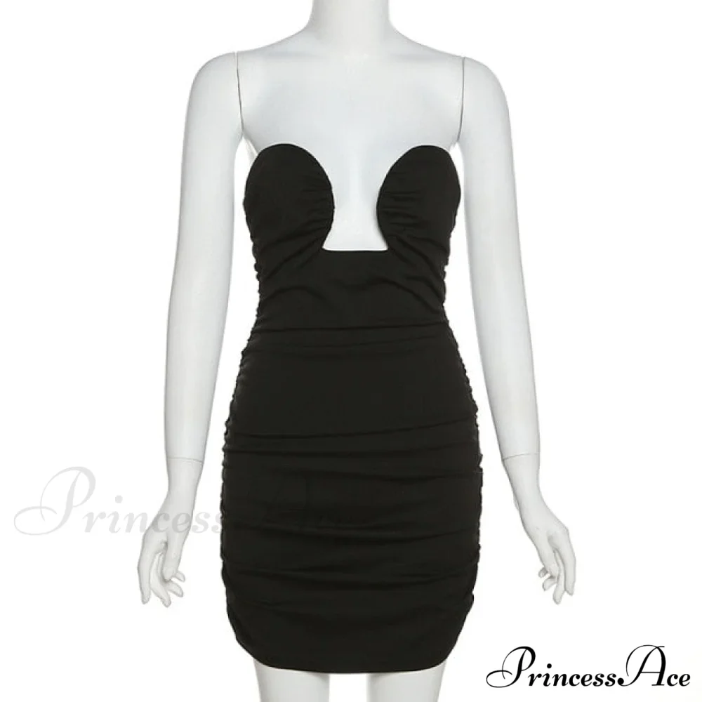 Long Sleeve Black Bodycon Party Dresses - Image 5