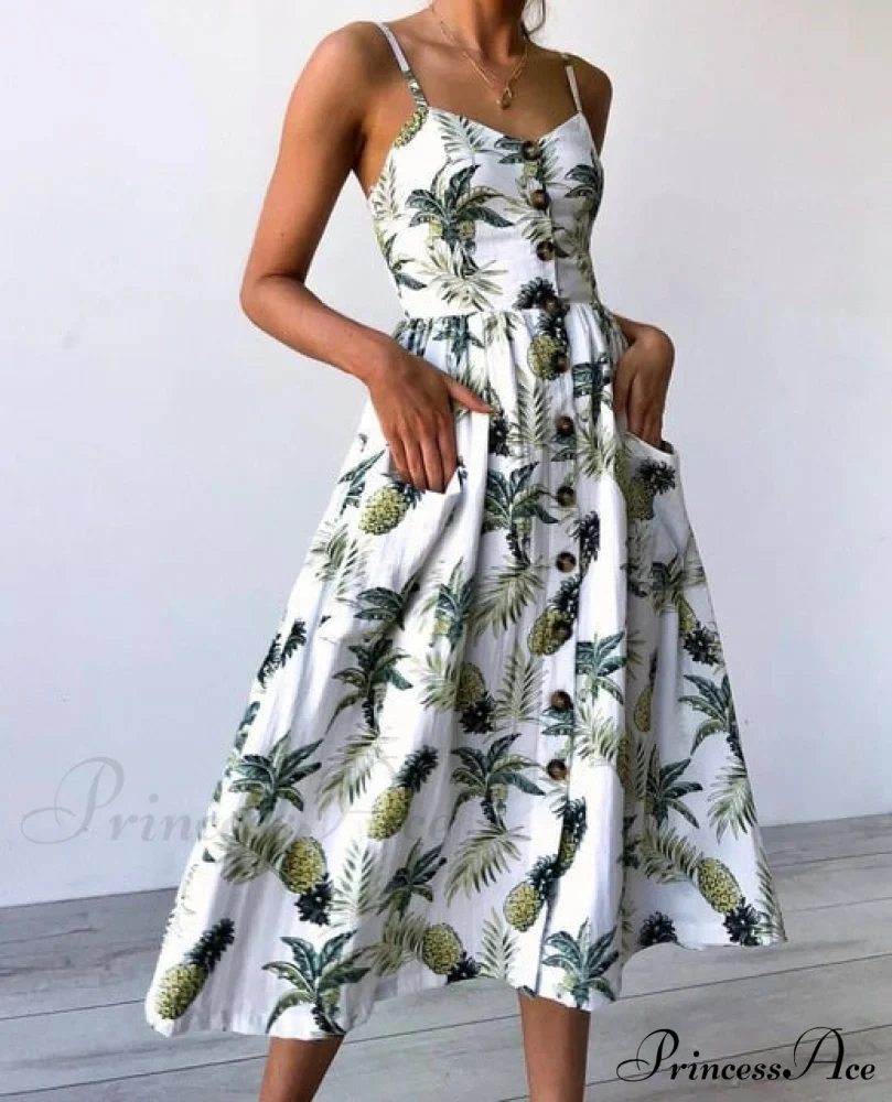 Polka Dot Striped Backless Midi Dress - Image 22