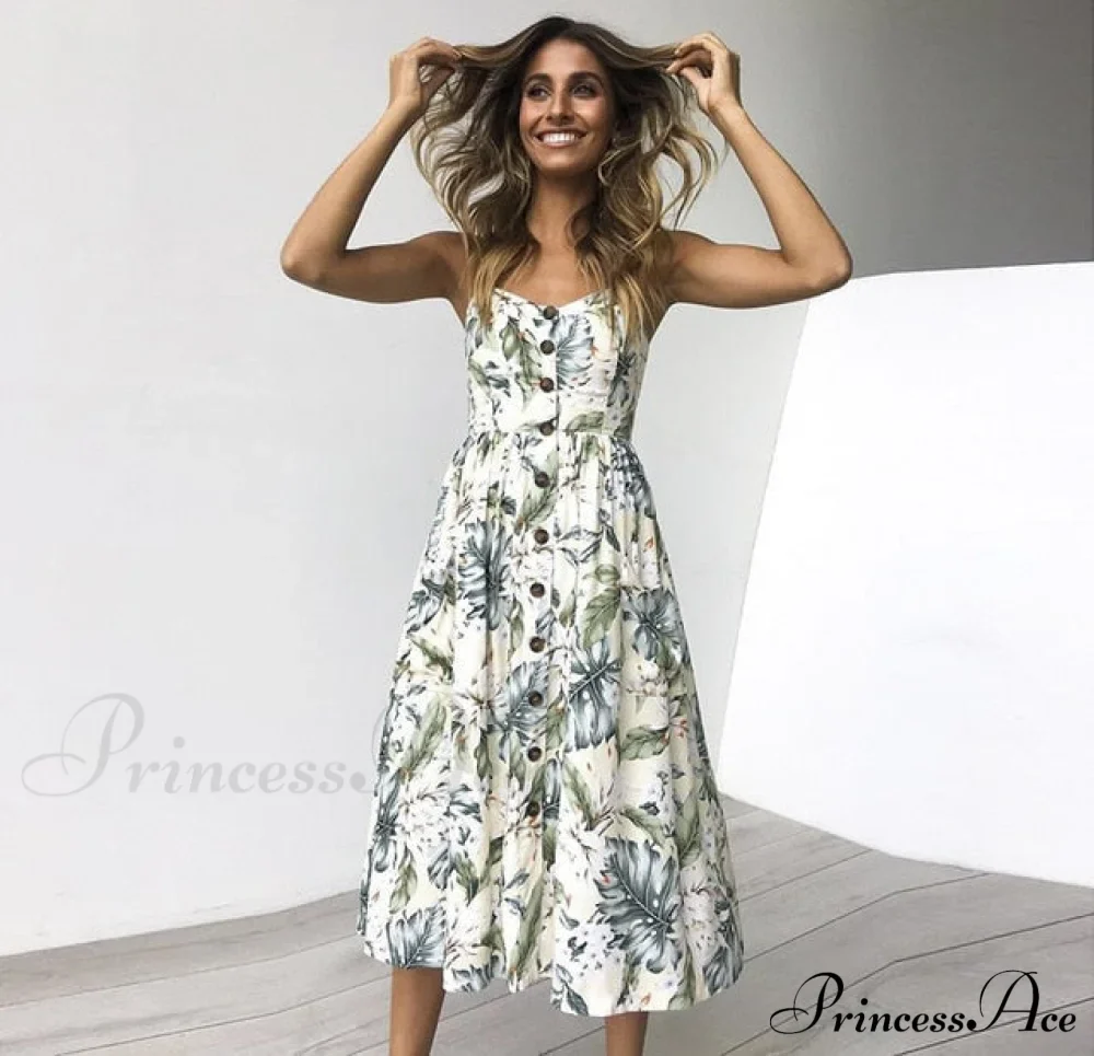 Polka Dot Striped Backless Midi Dress - Image 25