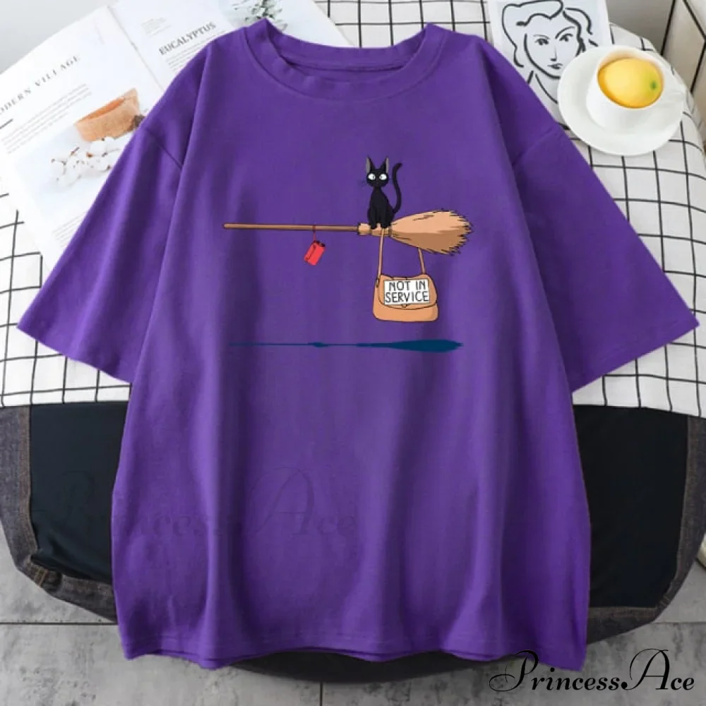 Crew Neck Vintage Loose T Shirts - Image 8