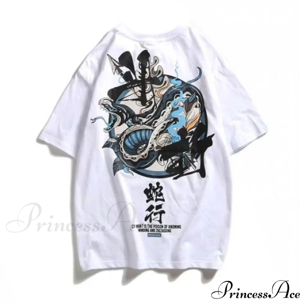 White Cartoon Female Kawaii Tops Tee - Image 12
