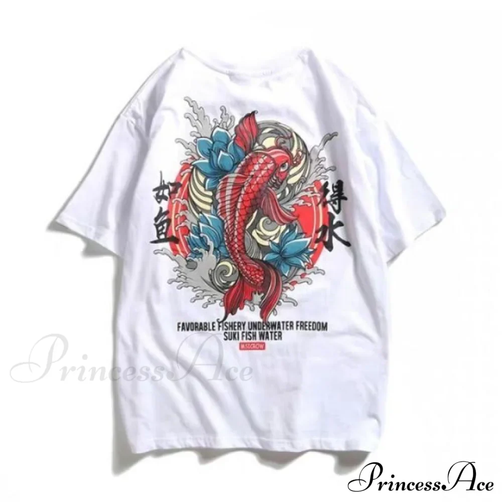 White Cartoon Female Kawaii Tops Tee - Image 15