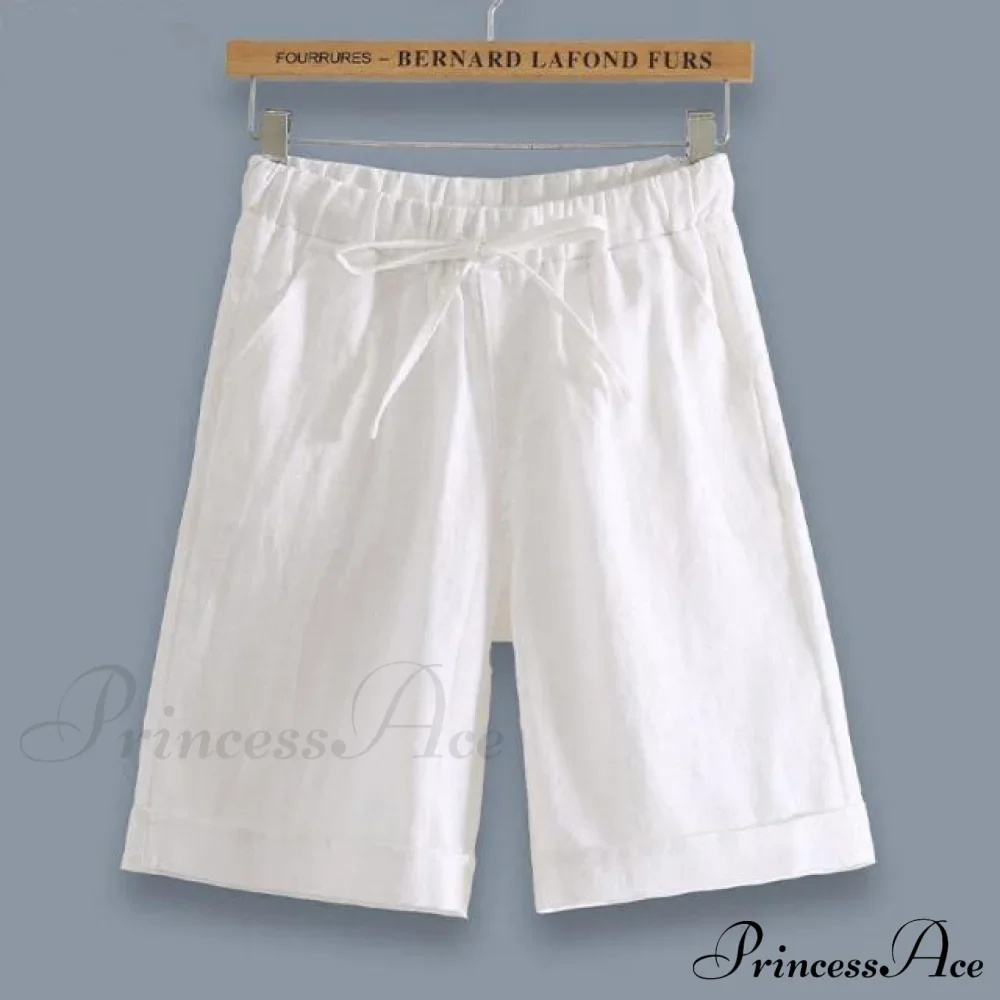 Fashion Elastic Waist Loose Shorts - Image 4