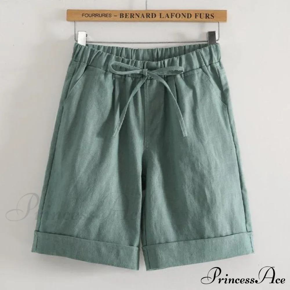 Fashion Elastic Waist Loose Shorts - Image 6