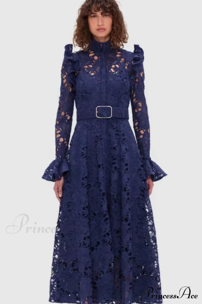Aliyah Lace Fashion Charming Sleeve Midi Dress - Image 5