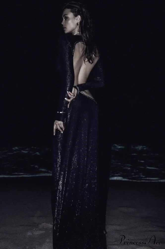 Cut Out Stylish Backless Gown - Image 6