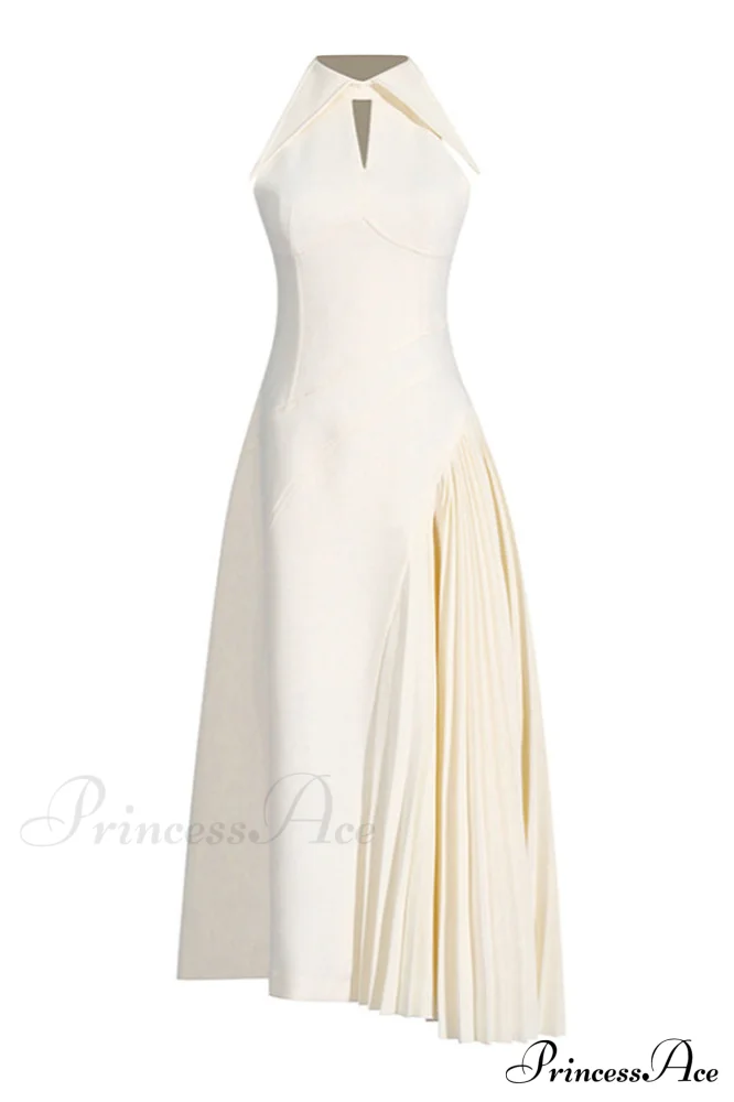 Cynthia Cream Stylish Midi Dress - Image 6