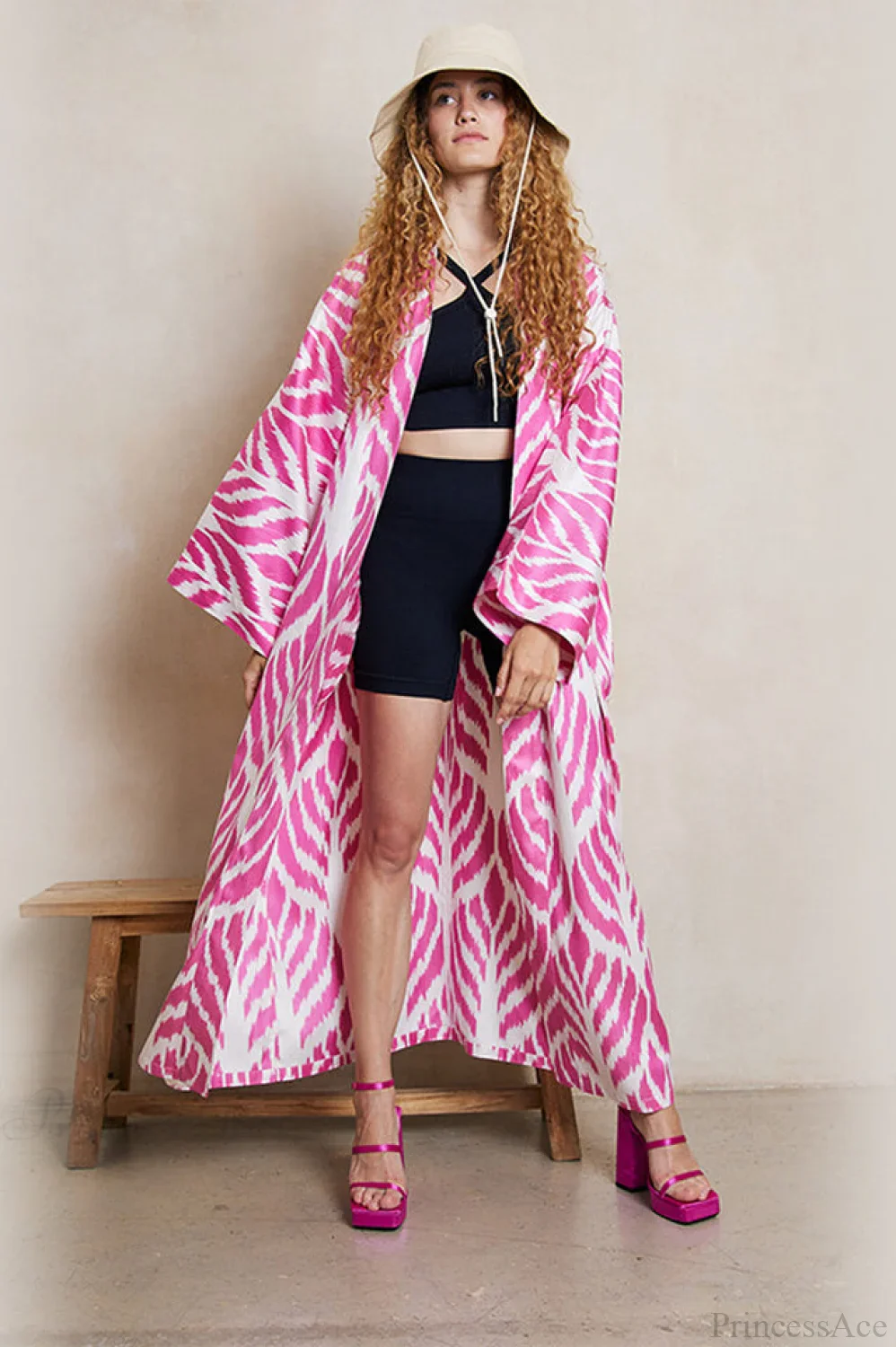 Brigitte One Of A Kind Ikat Maxi Kimono - Image 10