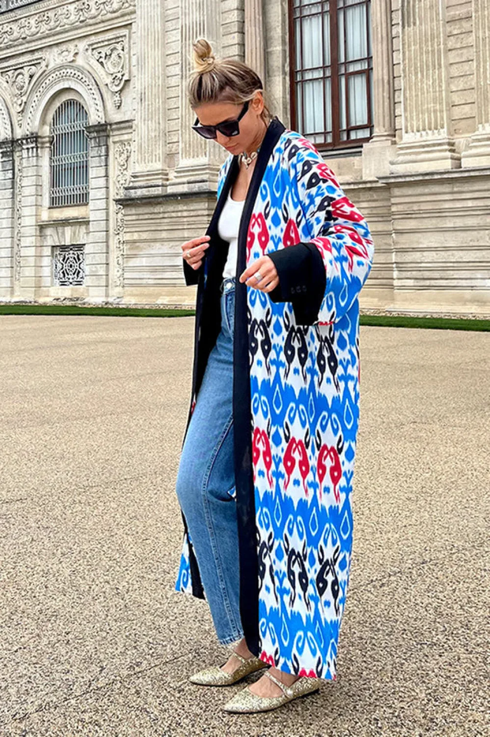 Brigitte One Of A Kind Ikat Maxi Kimono - Image 14