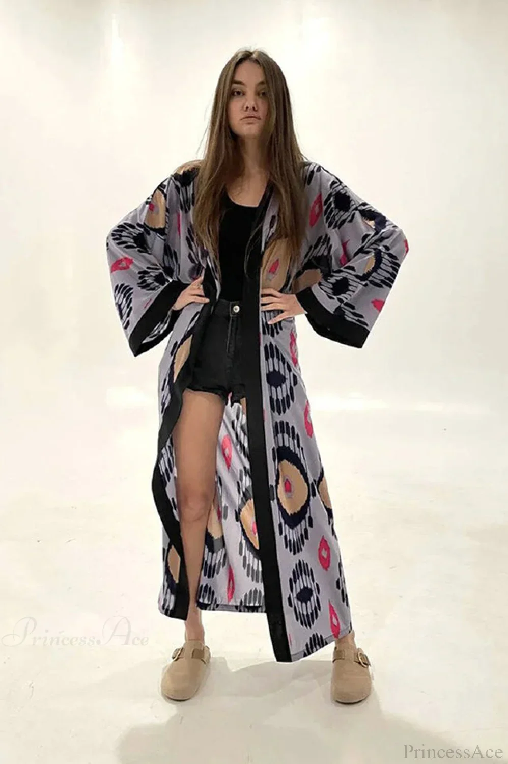 Brigitte One Of A Kind Ikat Maxi Kimono - Image 15